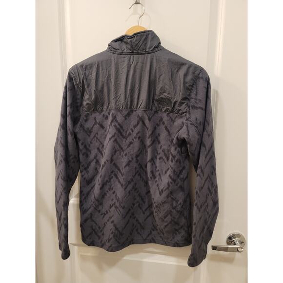 North Face Men's Hybrid Fleece Half Zip in Chevron Print - Picture 2 of 8